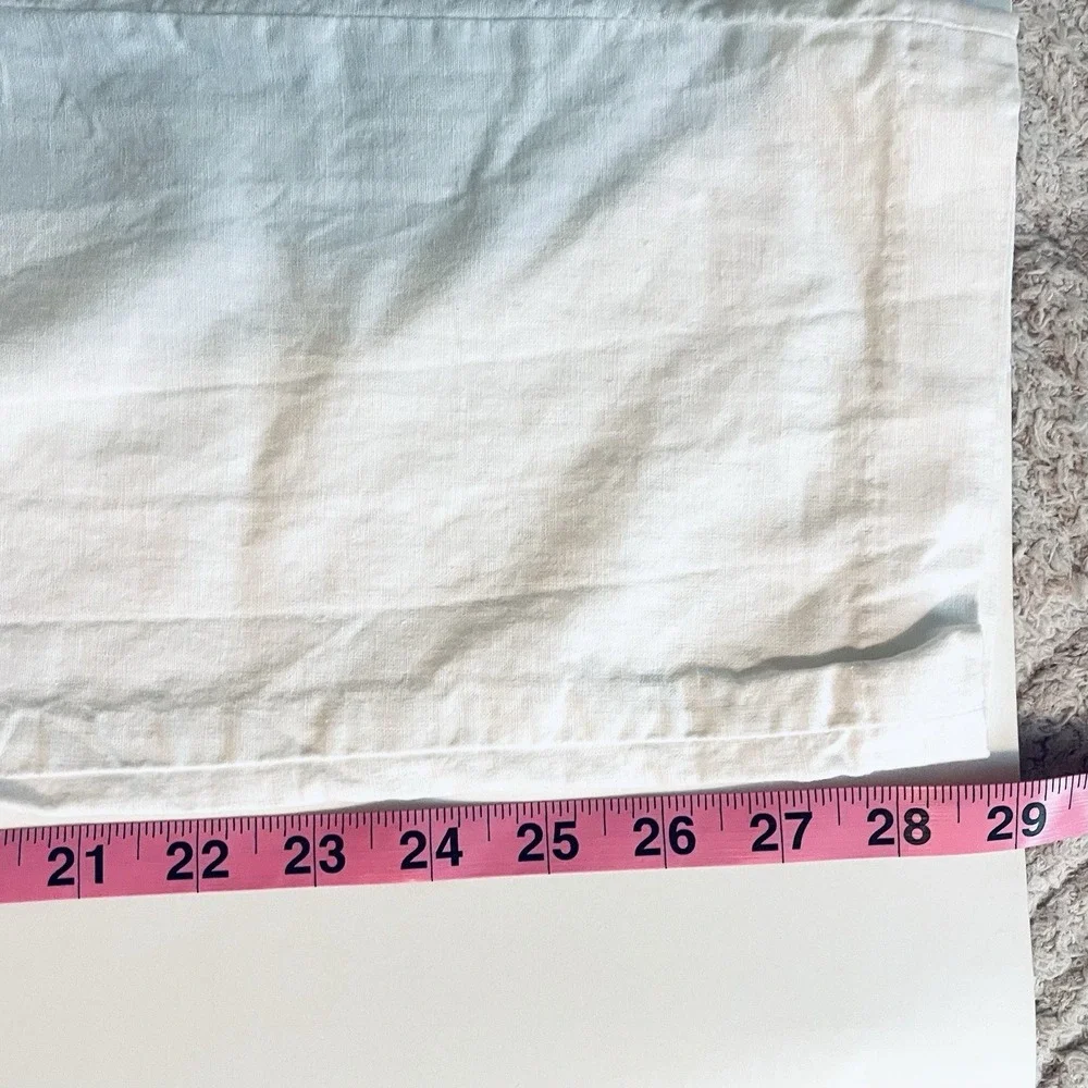 H & M Women's White Linen Blend Pants Size‎ 29 Straight Leg